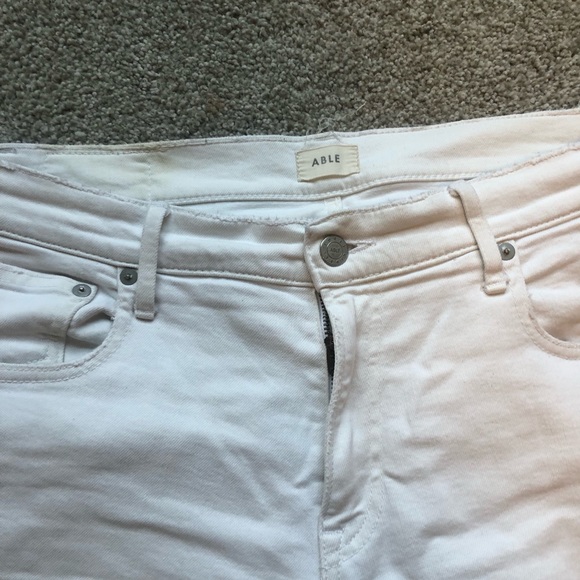 Able High Rise White Skinny Jeans - Picture 4 of 8
